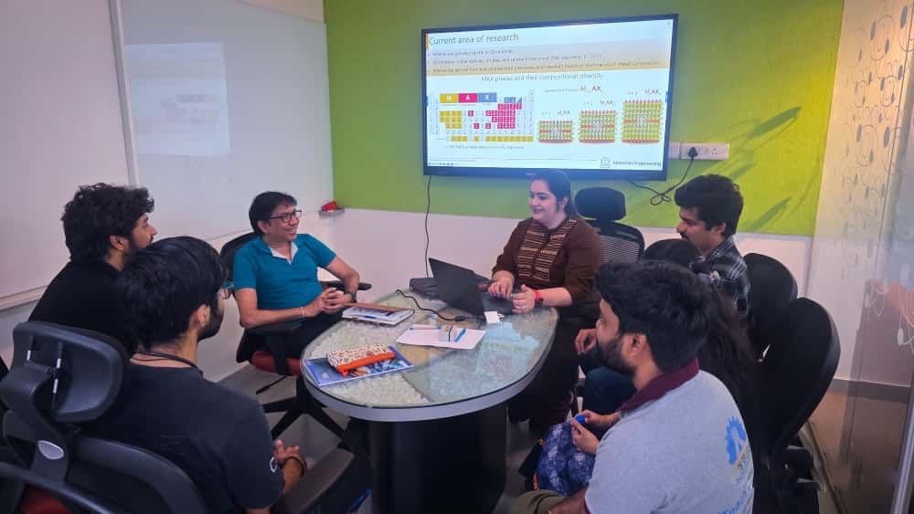Dr. Anupma Thakur's visit involving scientific discussion on MXenes